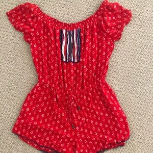 Red romper